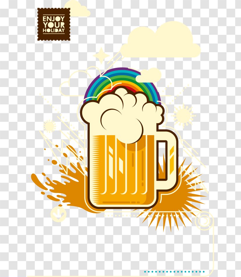 Beer Oktoberfest Poster - Logo - Vector Cartoon Transparent PNG