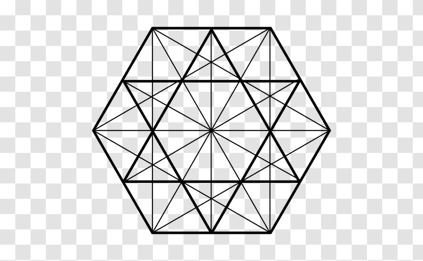 Hexagon Triangle Sacred Geometry Shape - Point Transparent PNG
