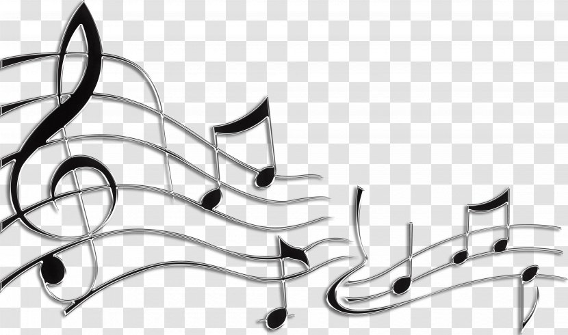 Musical Note Choir Singing - Cartoon - Fluttering Notes Transparent PNG