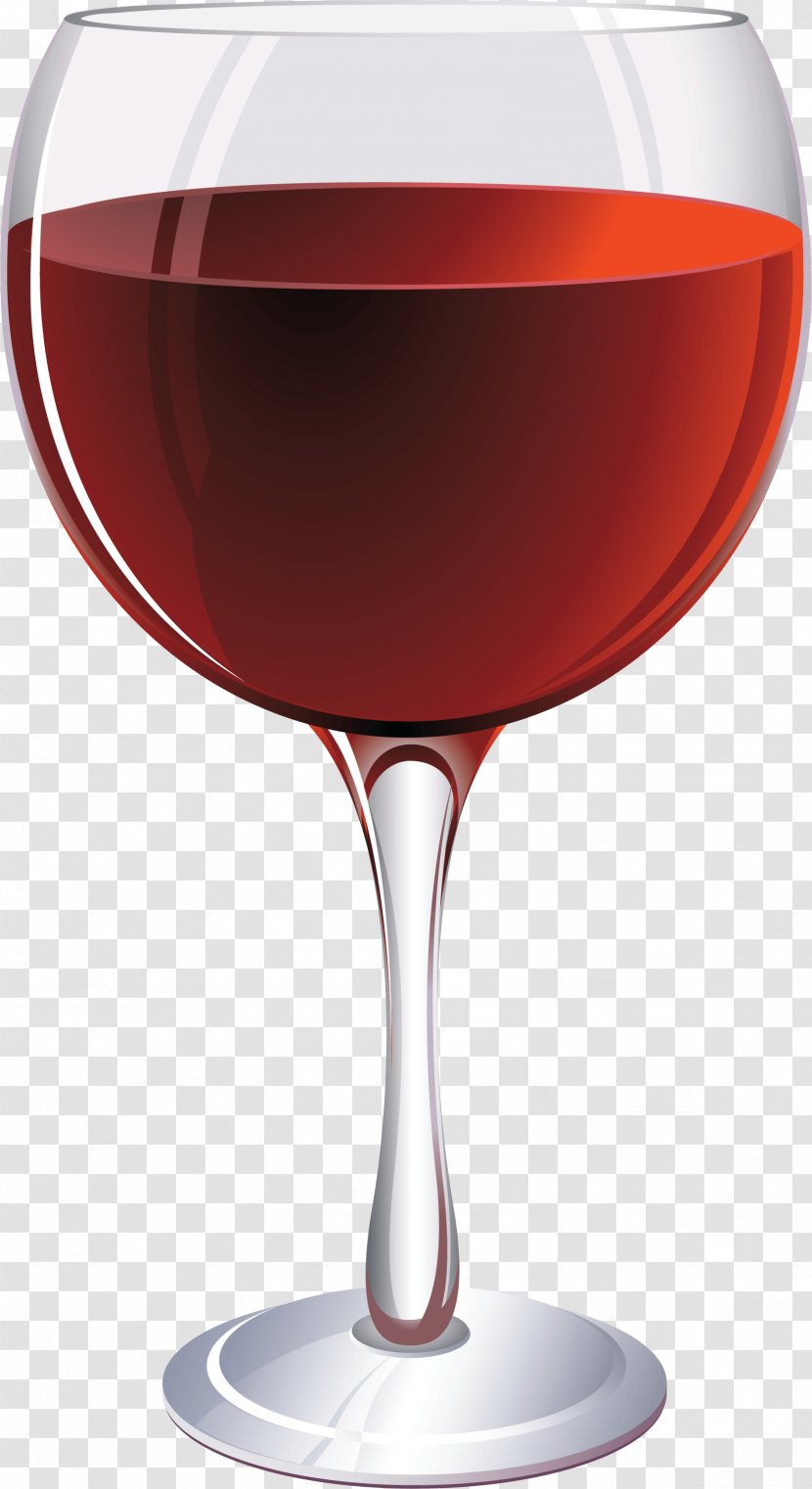 Red Wine Champagne Cocktail Glass - White - Image Transparent PNG