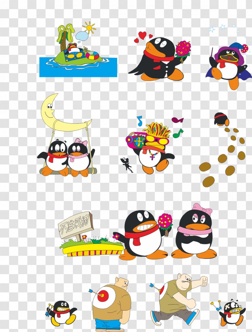 Penguin Tencent QQ Icon - Cartoon - Qq Vector Transparent PNG