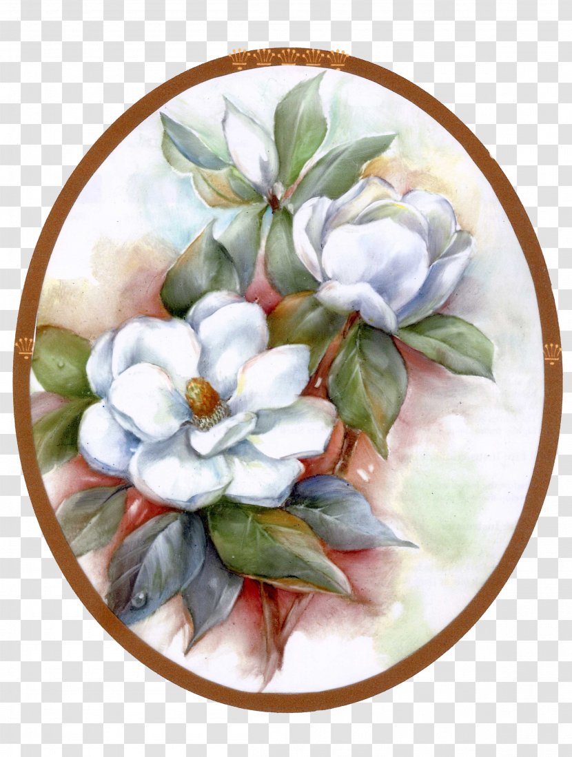 Flower Painting Southern Magnolia Floral Design - Flowering Plant Transparent PNG