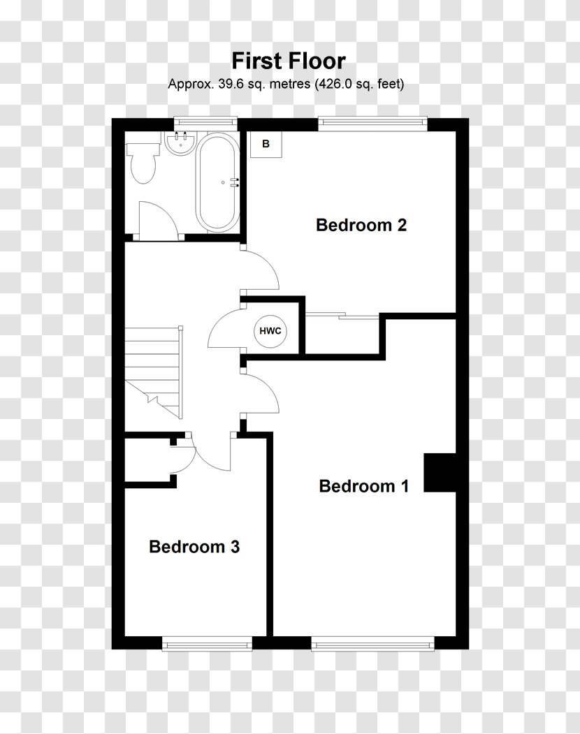 Open Plan Floor House Bedroom - Dining Room Transparent PNG