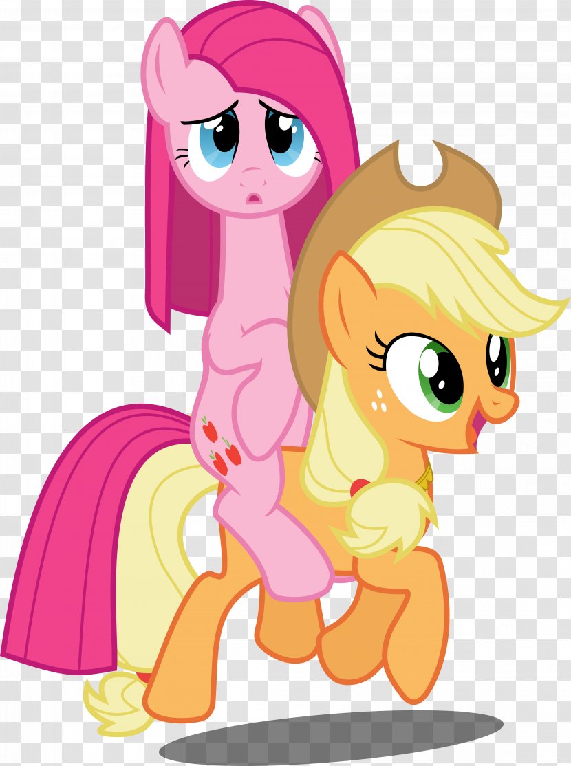 Pony Pinkie Pie Applejack Rarity Rainbow Dash - Cartoon - Horse Transparent PNG