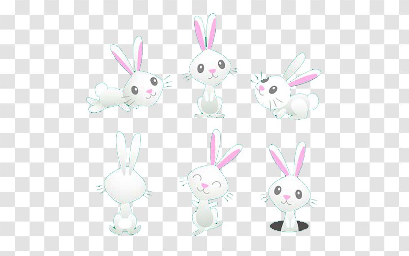 White Rabbit - Easter Bunny - Cute Little Transparent PNG
