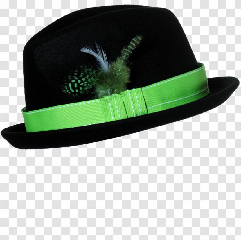 Top Hat Green Fedora Headgear Transparent PNG