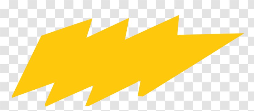 Clip Art Desktop Wallpaper - Yellow - White Lightning Bolt Template Transparent PNG
