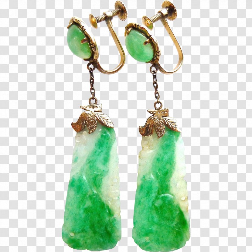 Emerald Earring Body Jewellery Jade Transparent PNG