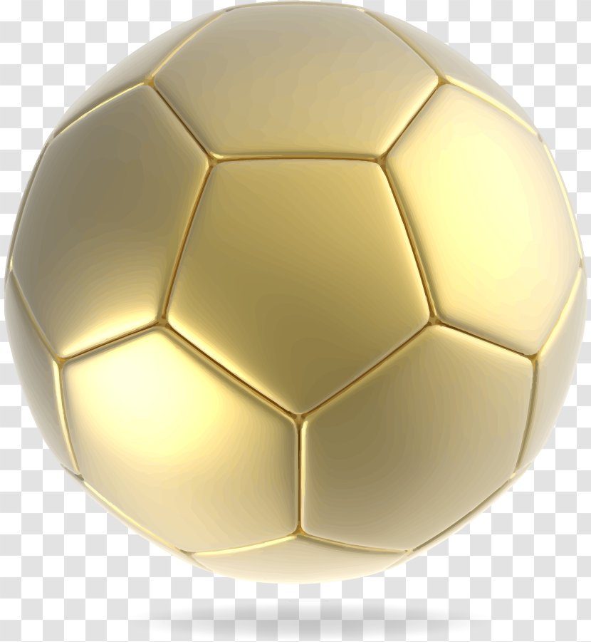Football Player Kick-off - Ball - Simulation Of Vector Gold Transparent PNG