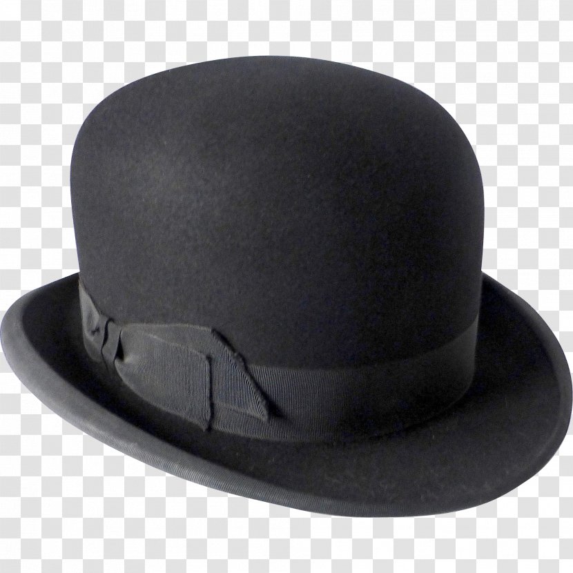 Bowler Hat Fashion Hatmaking Felt - Vintage Clothing - Baseball Cap Transparent PNG