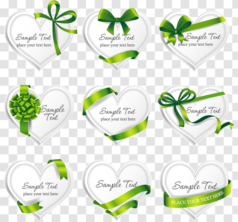 Royalty-free Illustration - Logo - Green Ribbon Bow Vector Material Transparent PNG