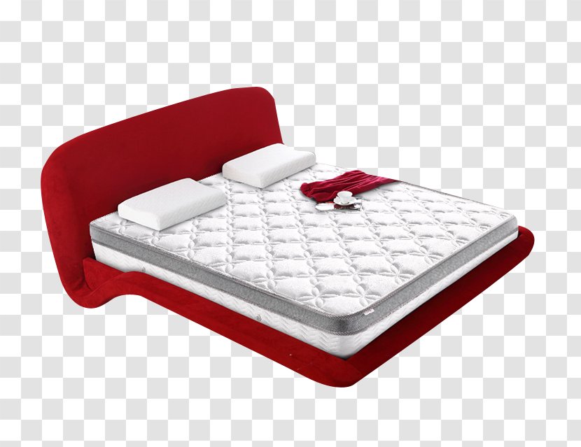 Mattress Pad Bed Frame - Red - Thickness Material Transparent PNG