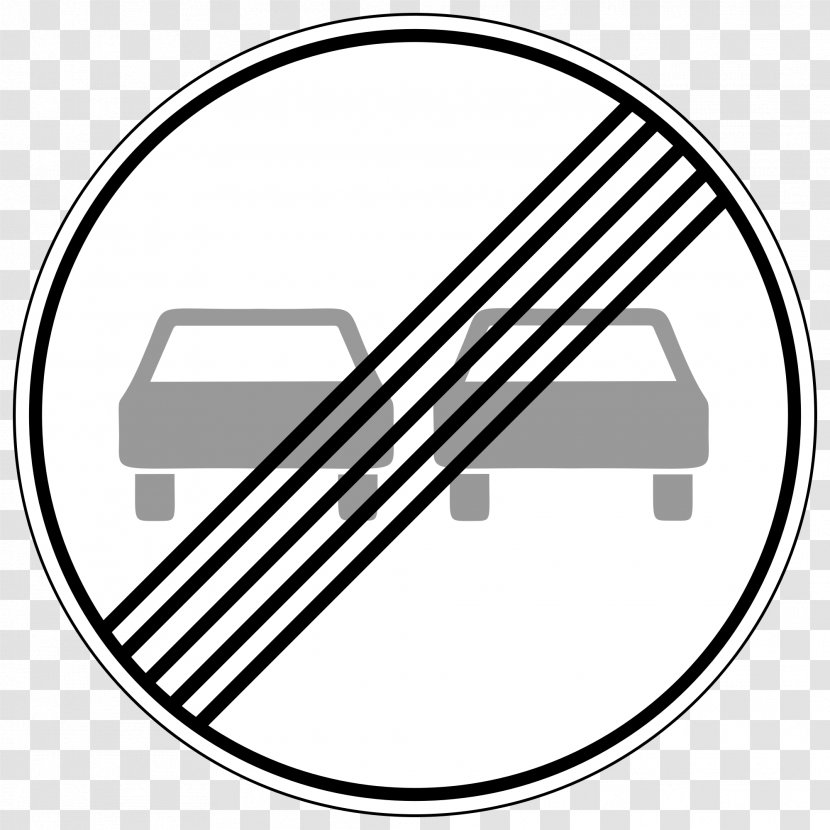 Traffic Sign Overtaking Road Truck - Silhouette Transparent PNG