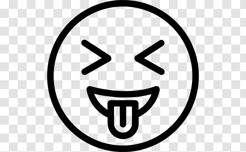 Emoticon Smiley Marketing Strategy - Black And White - Tongue Transparent PNG