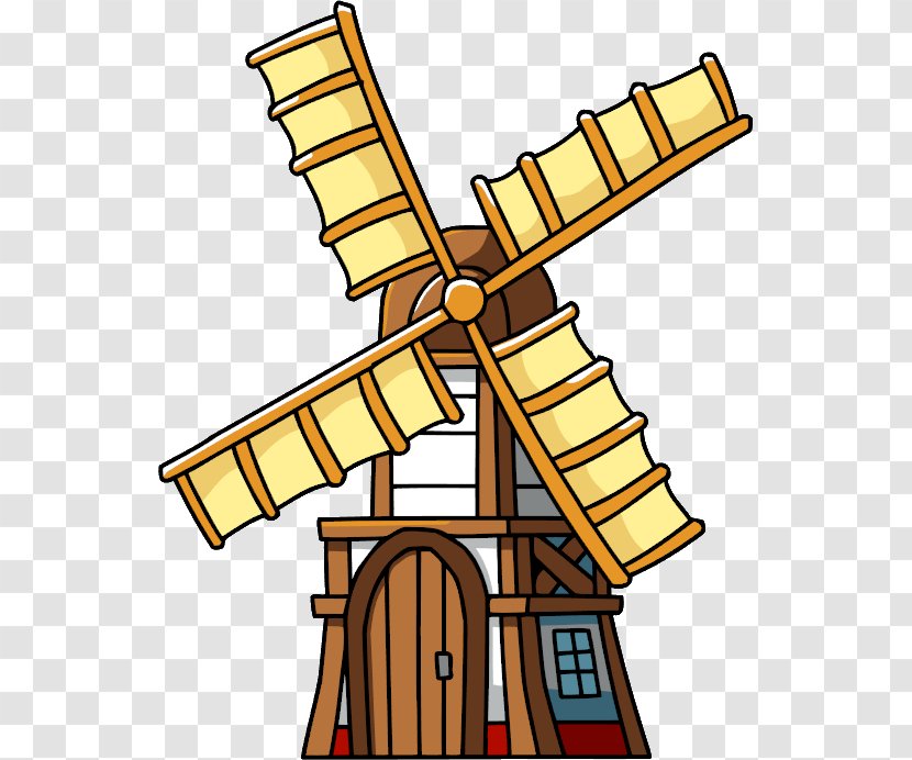 Netherlands Wind Turbine Mill Clip Art - Hand-painted Vintage Windmill Transparent PNG