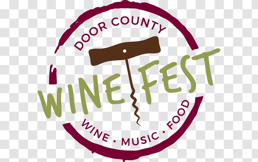 Door County, Wisconsin Wine Story Logo Brand - Festival Transparent PNG