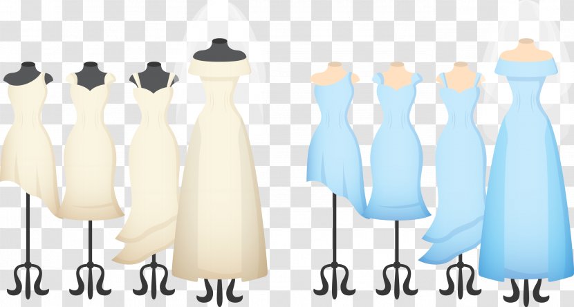 Wedding Dress Bridesmaid Clothing - Vecteur - Women Transparent PNG