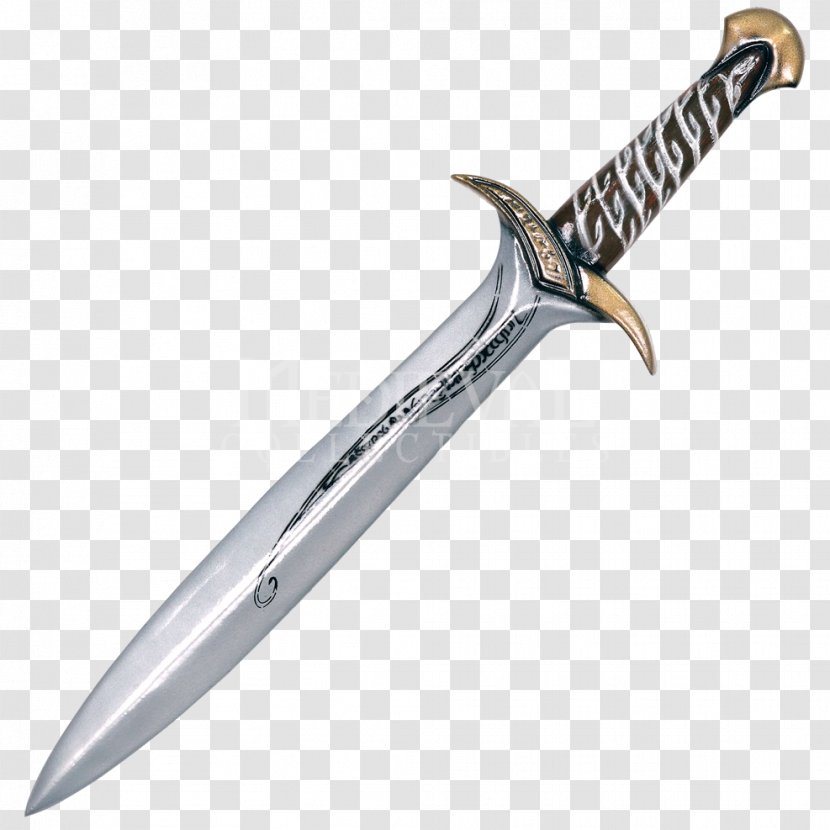 The Lord Of Rings Frodo Baggins Sting Foam Larp Swords Hobbit - Knife Transparent PNG