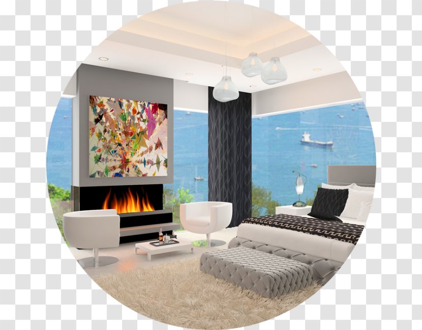 Bedroom Window Interior Design Services Furniture Living Room - Futuristic Building Transparent PNG