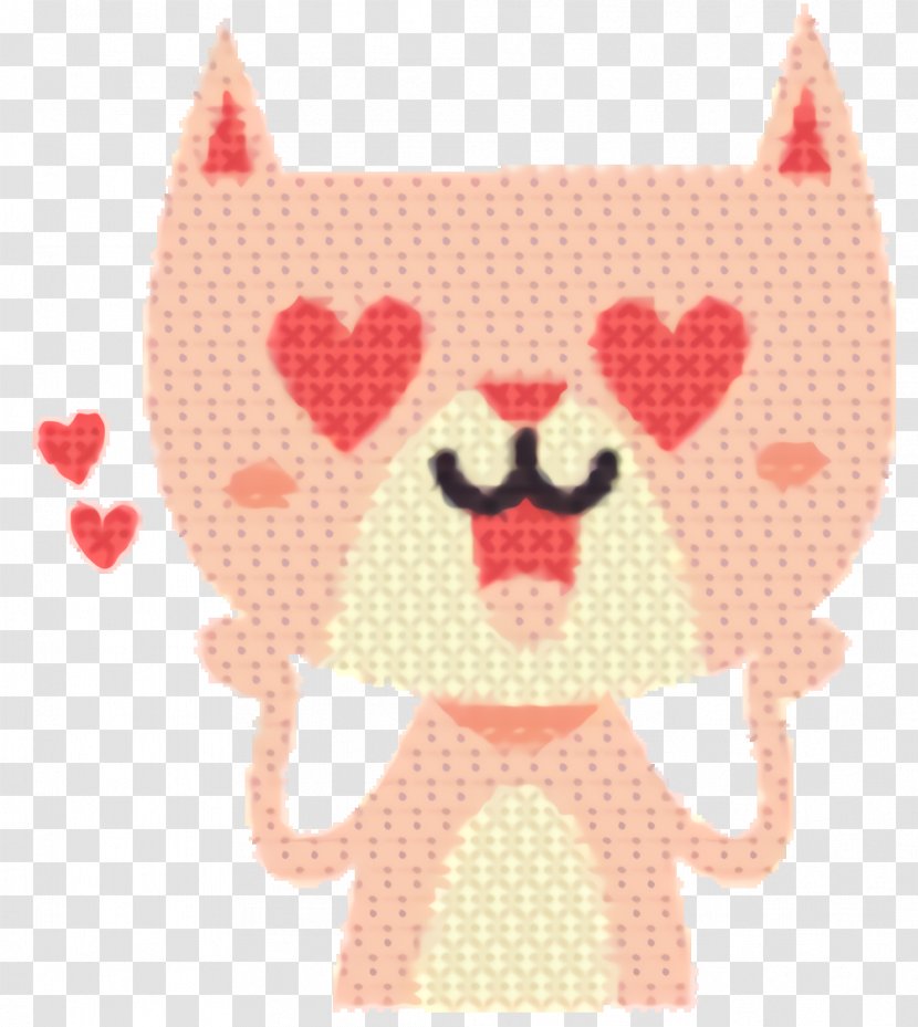 Animal Heart - Embroidery - Sticker Stuffed Toy Transparent PNG