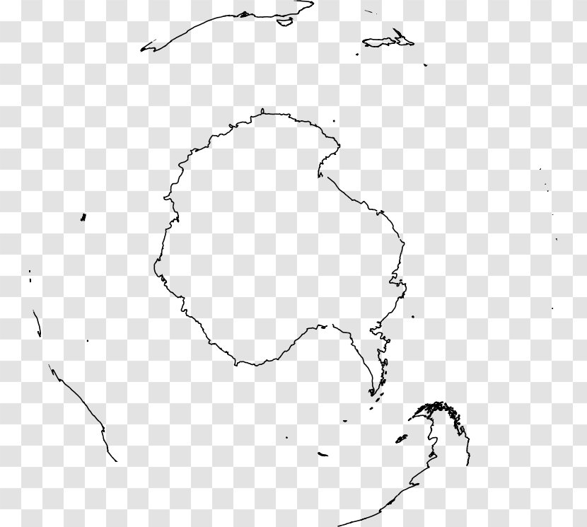 Antarctic Map South Pole Clip Art - Tree Transparent PNG