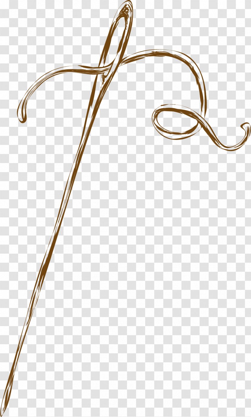 Sewing Needle Embroidery - Yarn - Hand Painted Graffiti Transparent PNG