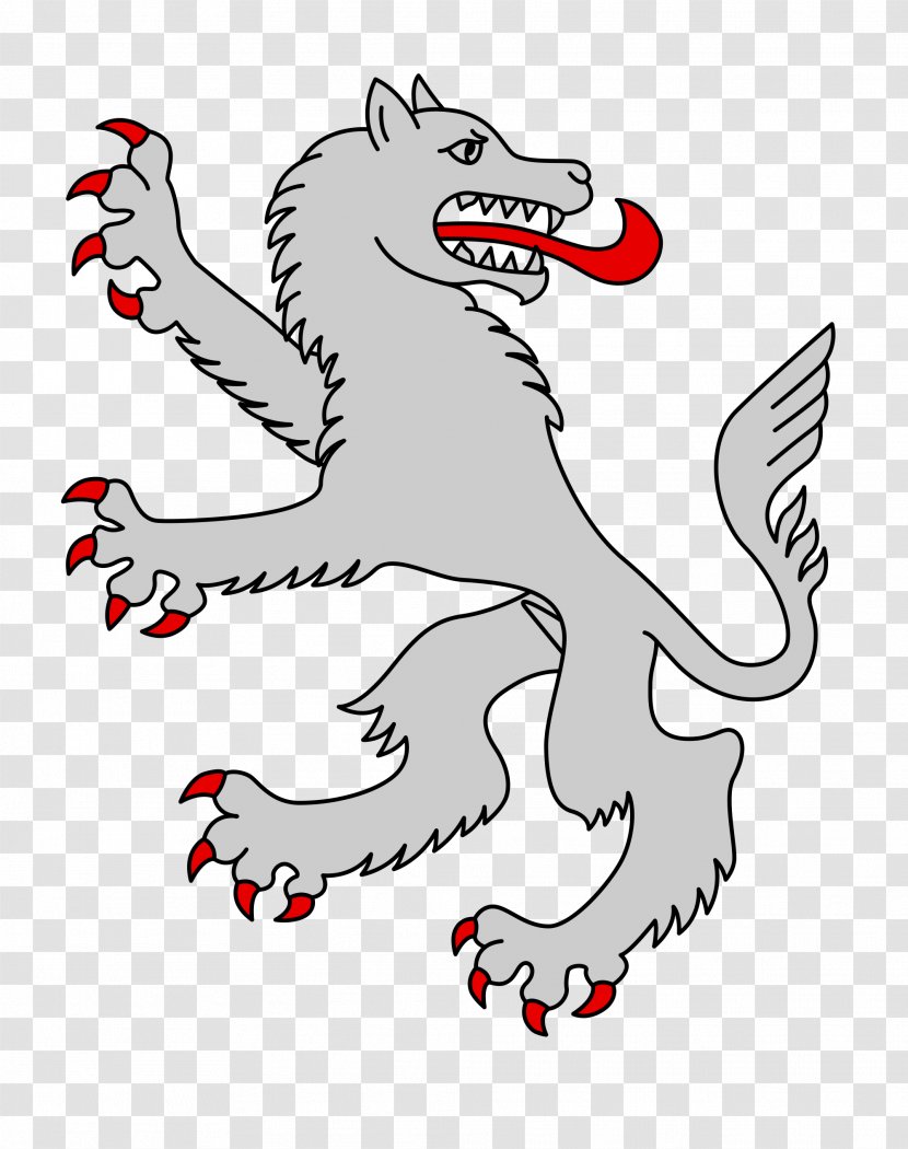 Gray Wolf House Stark Wolves In Heraldry Coat Of Arms - Animal Figure Transparent PNG