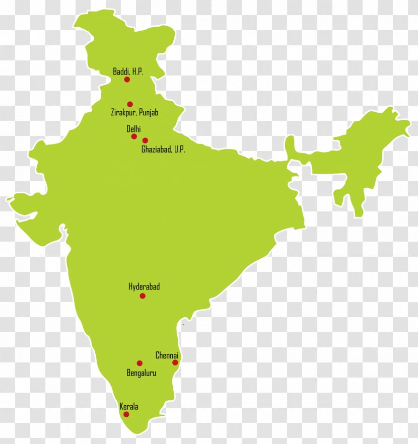 States And Territories Of India World Map Clip Art - Symbol Transparent PNG