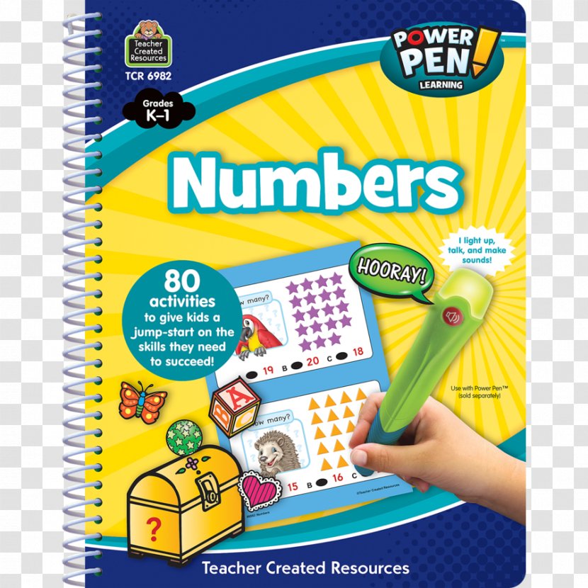 Teacher Power Pen Learning Book: Numbers Education - Worksheet - And Book Transparent PNG