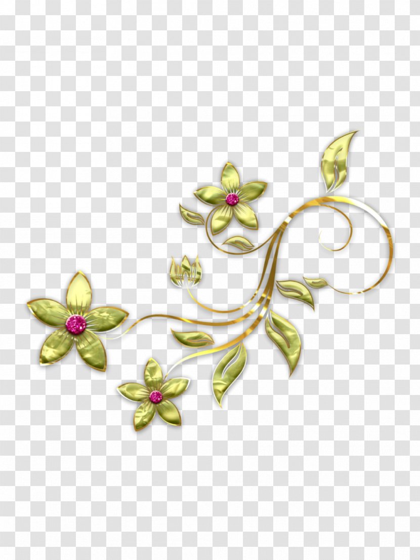 Flower Jewellery Petal Gold Clip Art - Flora Transparent PNG