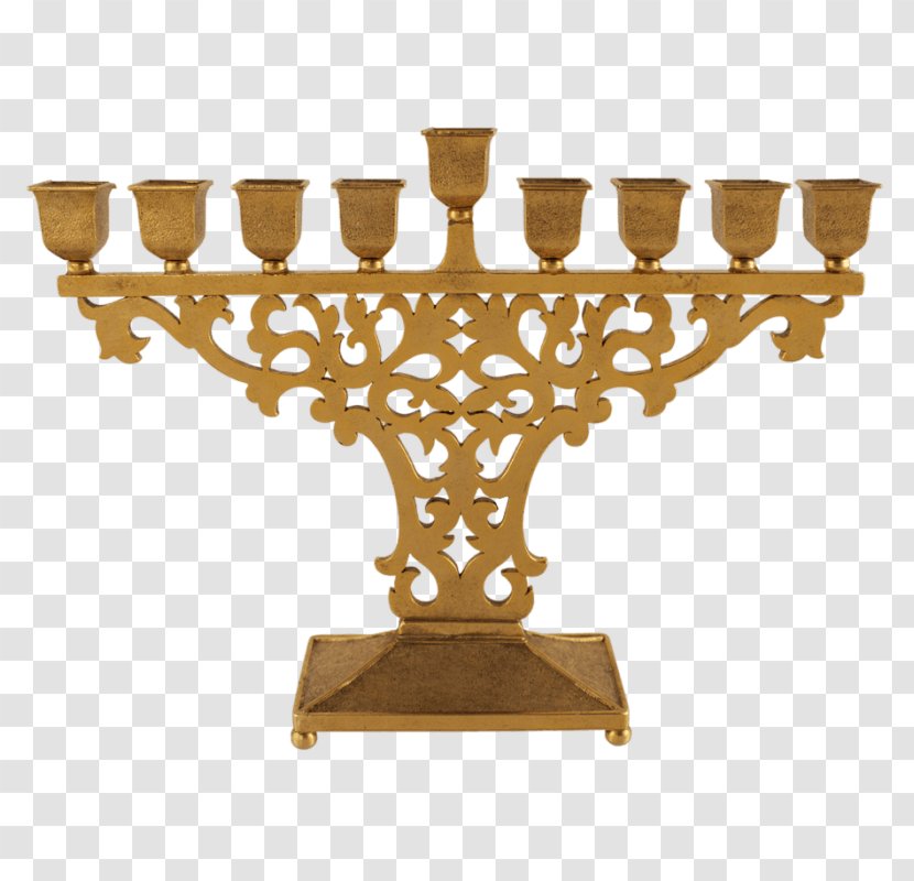 Menorah Byzantine Empire Hanukkah Gold Trophy - Candle Holder Transparent PNG