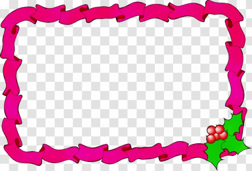 Christmas Picture Frame - Day - Pink Transparent PNG