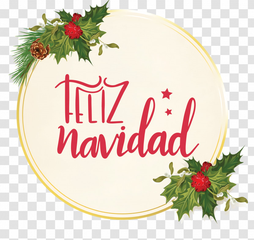 Feliz Navidad Merry Christmas Transparent PNG