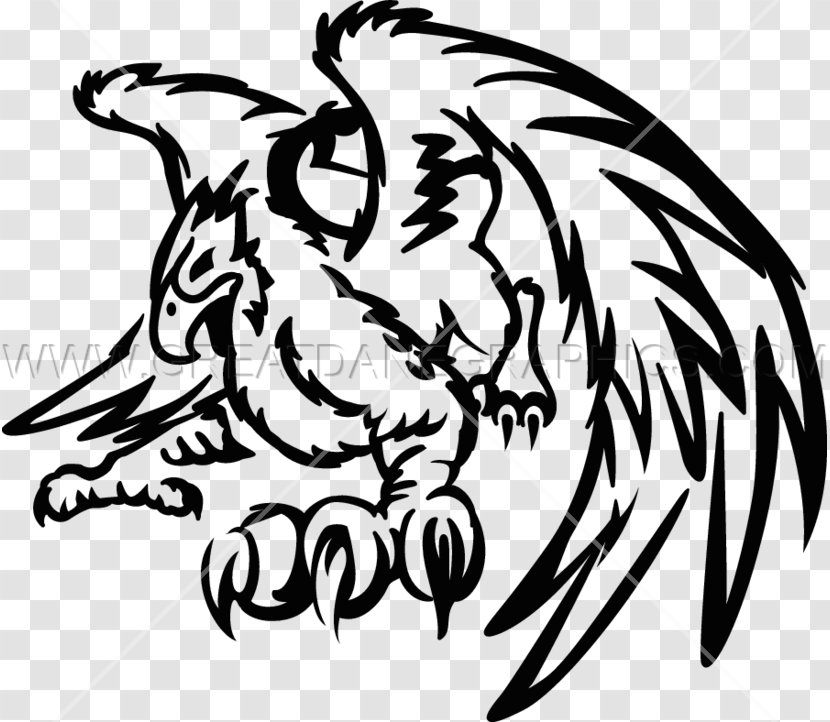 Clip Art Black And White Visual Arts Griffin /m/02csf - Gryphon Transparent PNG