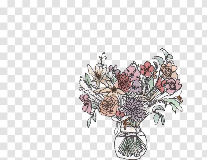 Floral Design Cut Flowers Illustration - Flowering Plant - Flora Transparent PNG