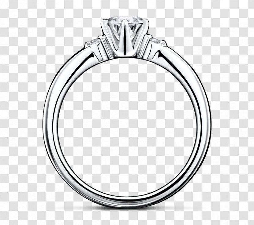 Engagement Ring Diamond Wedding Silver - Engraving Transparent PNG