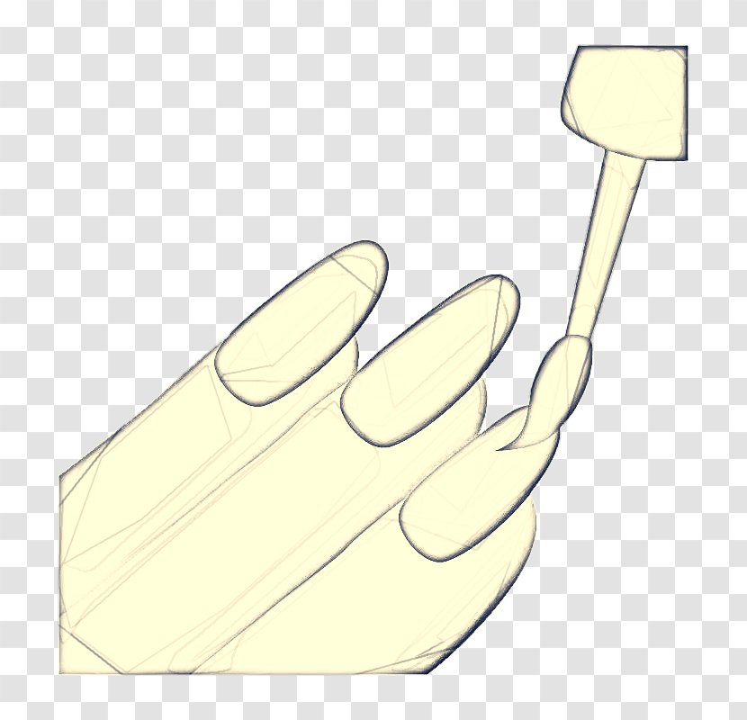 Yellow Background - Material - Gesture Hand Transparent PNG