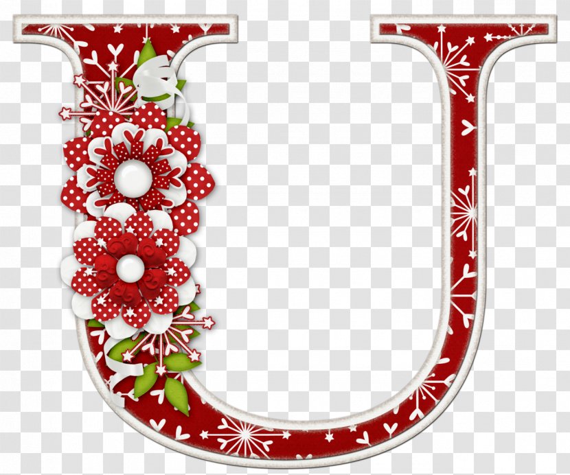 Letter Alphabet Christmas Day U - Letras - Empanada Transparent PNG