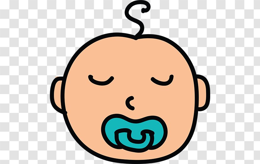 Infant Pacifier Child Icon - Ico - Cartoon Baby Transparent PNG