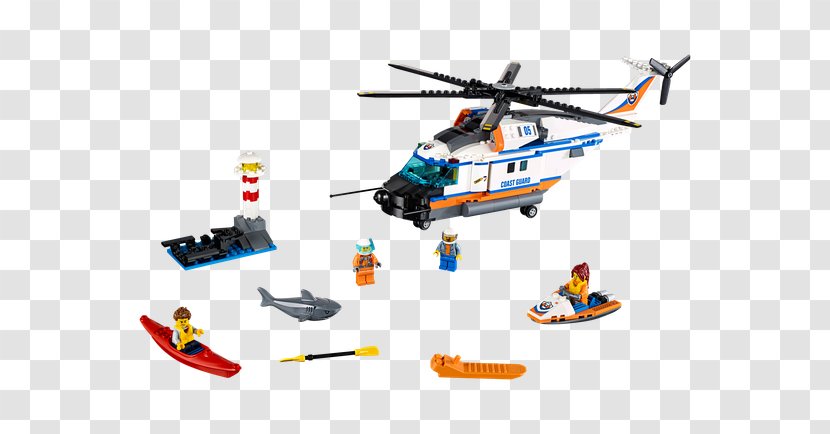 LEGO 60166 City Heavy-duty Rescue Helicopter Lego Toy Hamleys - Rotorcraft Transparent PNG