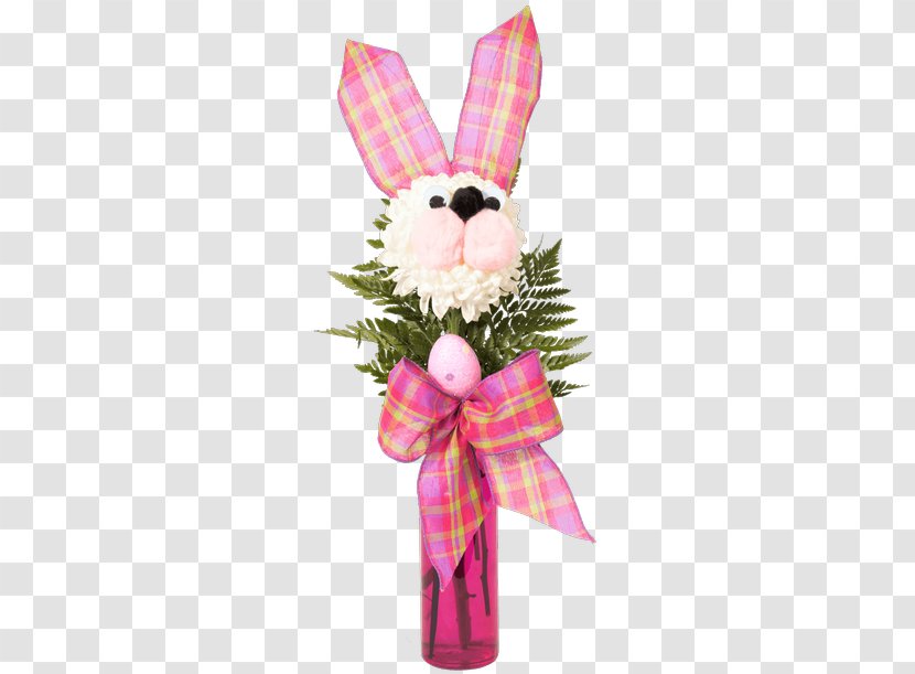 Cut Flowers Easter Bunny Floral Design Flower Bouquet - Flowering Plant Transparent PNG