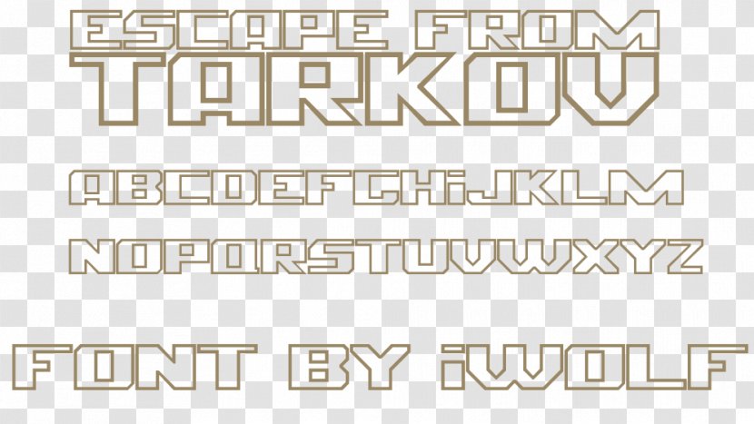 Escape From Tarkov Logo Download Font - Text Transparent PNG