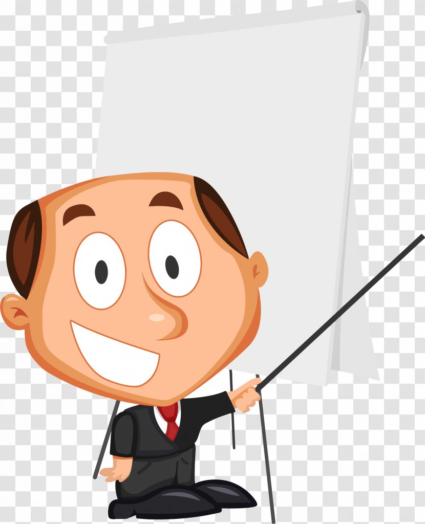 Cartoon Businessperson Clip Art - Male - Business Cliparts Transparent PNG
