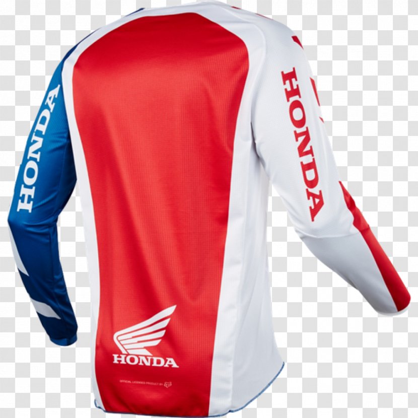 Honda Fox Racing Cycling Jersey Motorcycle Transparent PNG