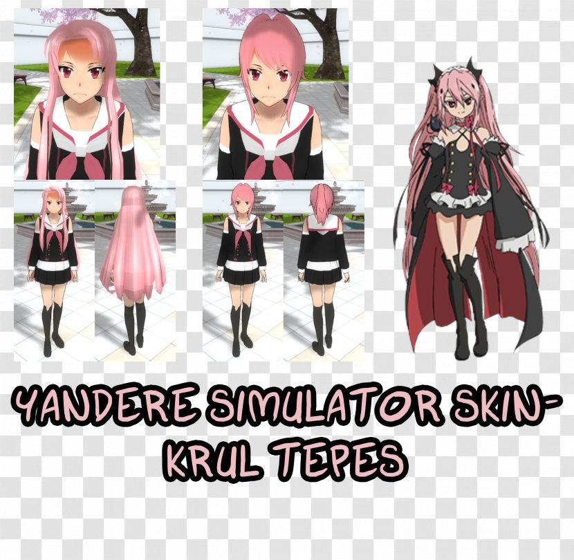 Yandere Simulator Costume Seraph Of The End Cosplay Skin - Heart Transparent PNG
