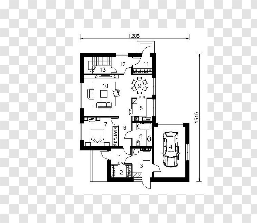 Floor Plan House Square Meter Building - Text Transparent PNG
