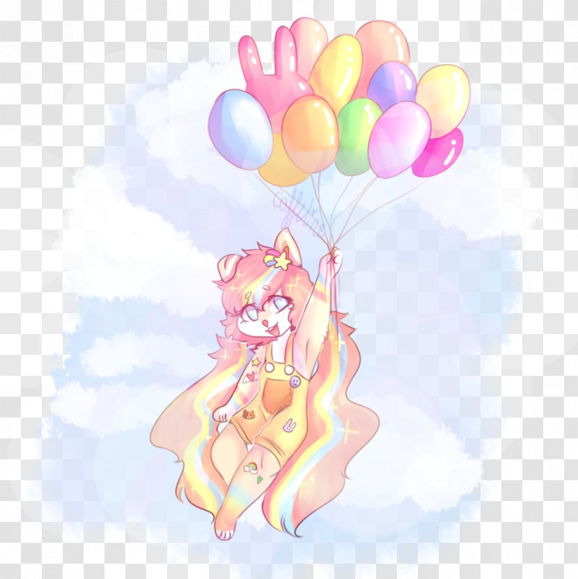 Desktop Wallpaper Pink M Cartoon Balloon - Mythical Creature Transparent PNG