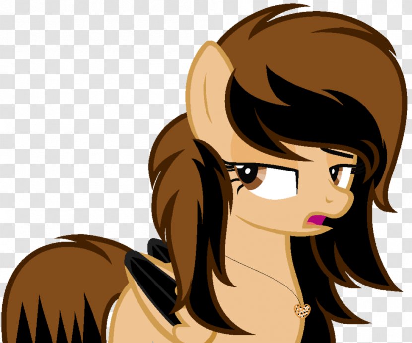 Horse Pony Brown Hair Human Color Black - Silhouette - Tiff Transparent PNG