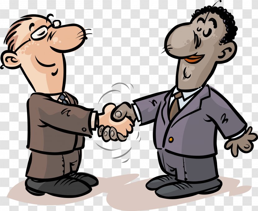 Handshake Cartoon Drawing Clip Art - Profession - Lawyer Transparent PNG