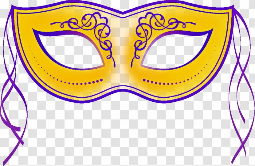 Face White Mask Head Yellow Transparent PNG